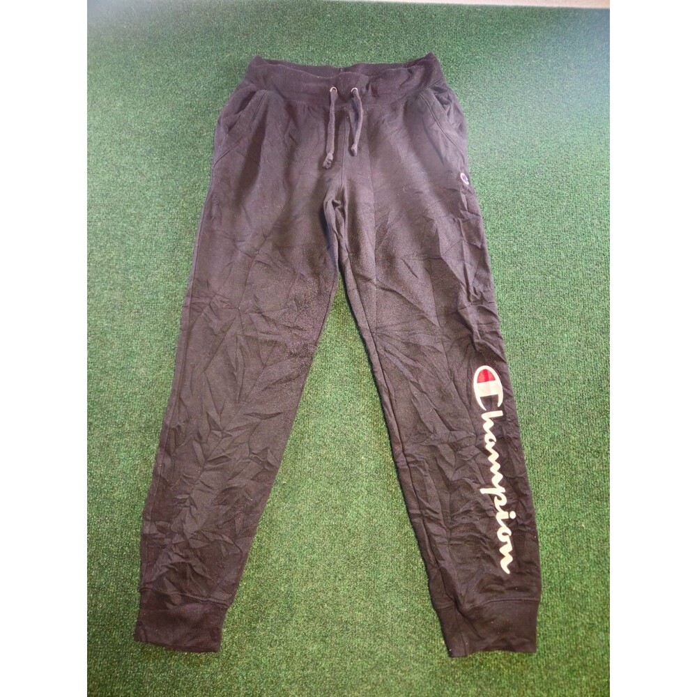 Champion Men’s S Black Standard Fit Jogger Pants Drawstring Logo